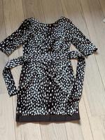 Kleid Zara Basic braun S 36 Tupfen Gürtel Hessen - Bad Soden-Salmünster Vorschau