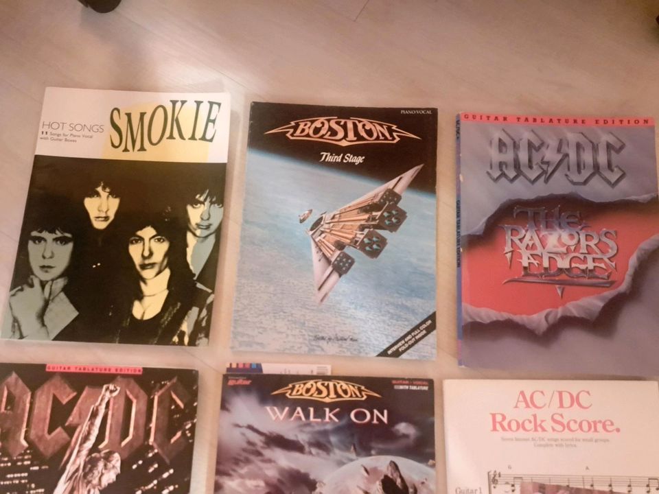 Songbücher von AC/DC - Boston - Smokie incl. Versandkosten in Plön 