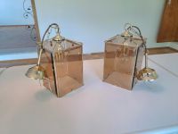 Schickes Deckenlampen Paar 70er Jahre mit rechteckigen Gläsern Bayern - Vaterstetten Vorschau
