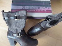 Braune Leder-Stoff-Stiefel von Skechers, Gr. 40 München - Sendling Vorschau