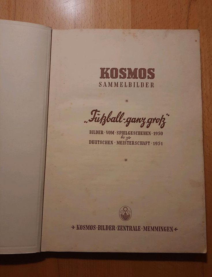 Vintage Kosmos Sammelbücher - "Fußball - ganz groß" in Fünfstetten