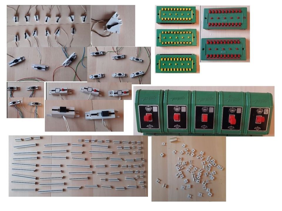 Konvolut sehr viele analoge Fleischmann Stellpult Teile gebraucht in Aitrang