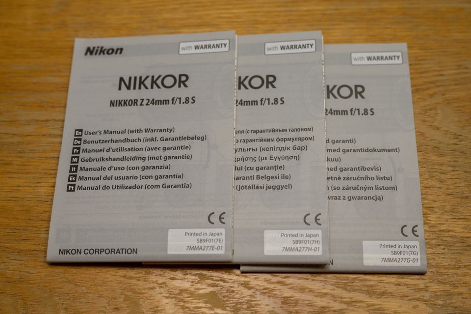 Nikon Nikkor Z 24mm f/1.8 S - ausgezeichnet! in Bad Camberg