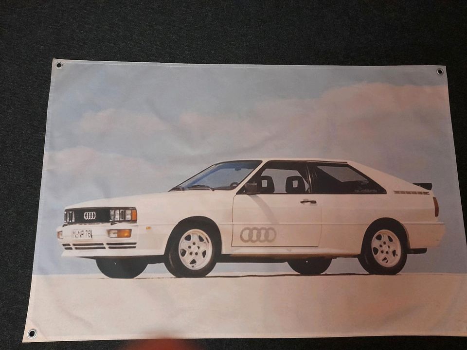 Audi Quattro Coupe Fotodruck auf Stoff 100x70cm in Emkendorf