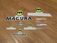 10 tlg. Magura Sticker Set / Fahrrad Aufkleber (Schwarz - Gelb - Sachsen - Obergurig Vorschau