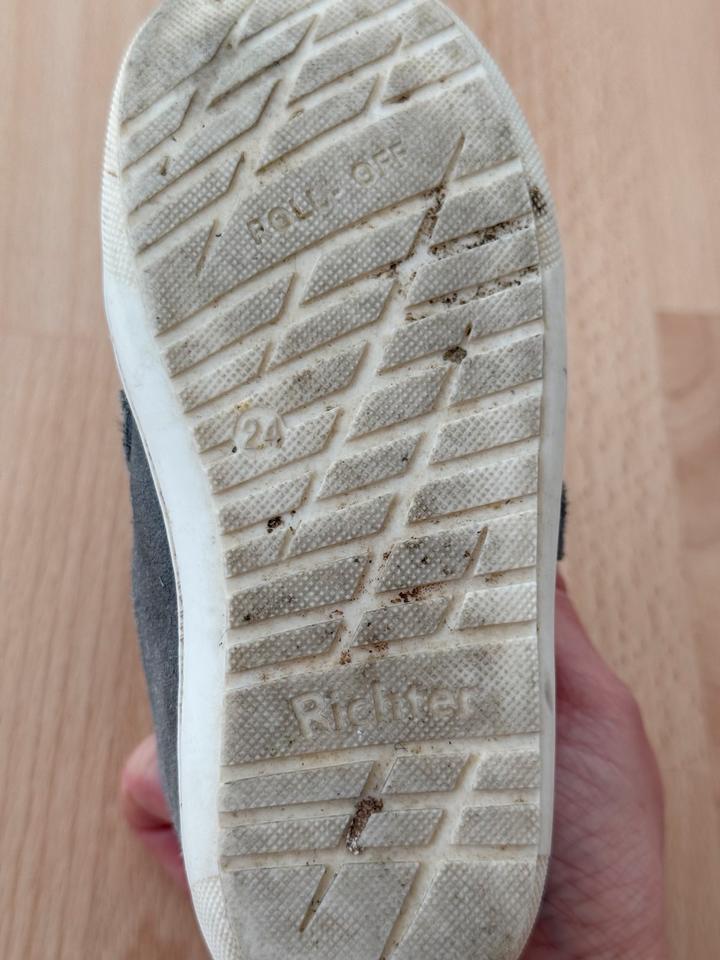 Halbschuhe, Übergangsschuhe, Sneaker, Richter, Gr.24, Farbe: grau in Gaimersheim