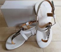 Zehensandalen Leder w.NEU 38 Sandalen weiß Schlange Bianca & Blu Bayern - Welden Vorschau