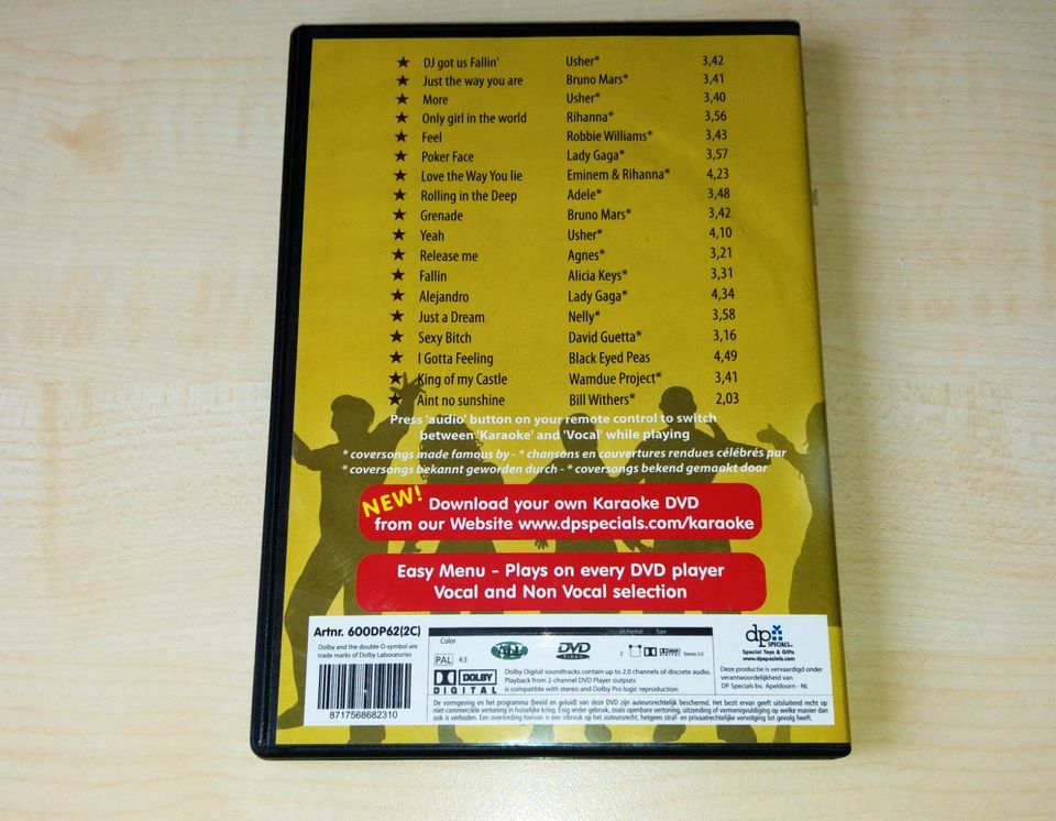 Karaoke Hits 18 DVD | Eminem Rihanna Nelly Agnes Usher Lady Gaga in Hamburg