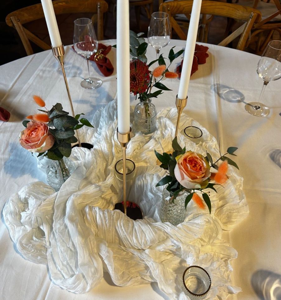 Tischdeko mieten I Hochzeitsdeko günstig leihen I Dekoverleih in Buxtehude