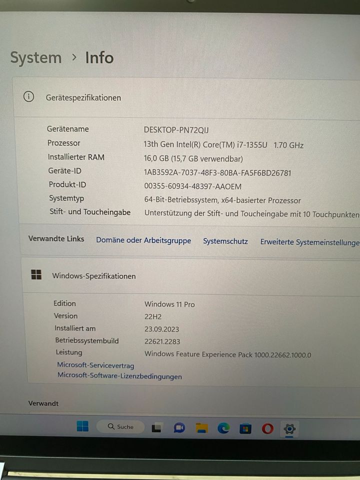 Lenovo Thinkpad X1 Yoga Gen 8 i7-1335U 16GB RAM 512GB NVMe Gen 4 in Oberhausen
