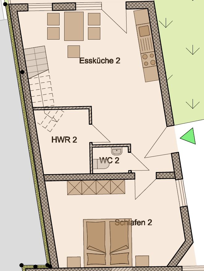 3,5 Zimmer mit offener Küche & Bad  im Anbau mit eigenem Garten in Blomberg