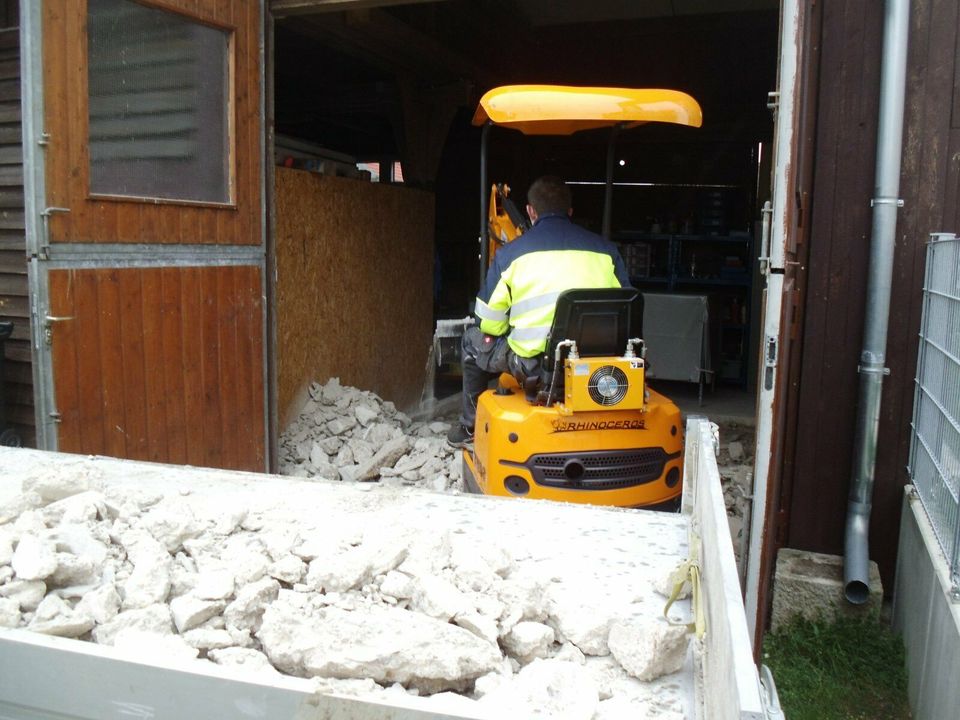 Minibagger - Minibaggerarbeiten - Aushub und Entsorgung in Neustadt a.d.Donau