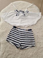 Maggie & Zoe TK Maxx Set Oberteil und Shorts weiß Blau Größe 86 Dortmund - Hombruch Vorschau