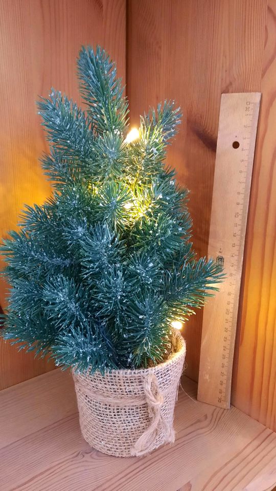 Kleiner Weihnachtsbaum mit Beleuchtung in Pettendorf