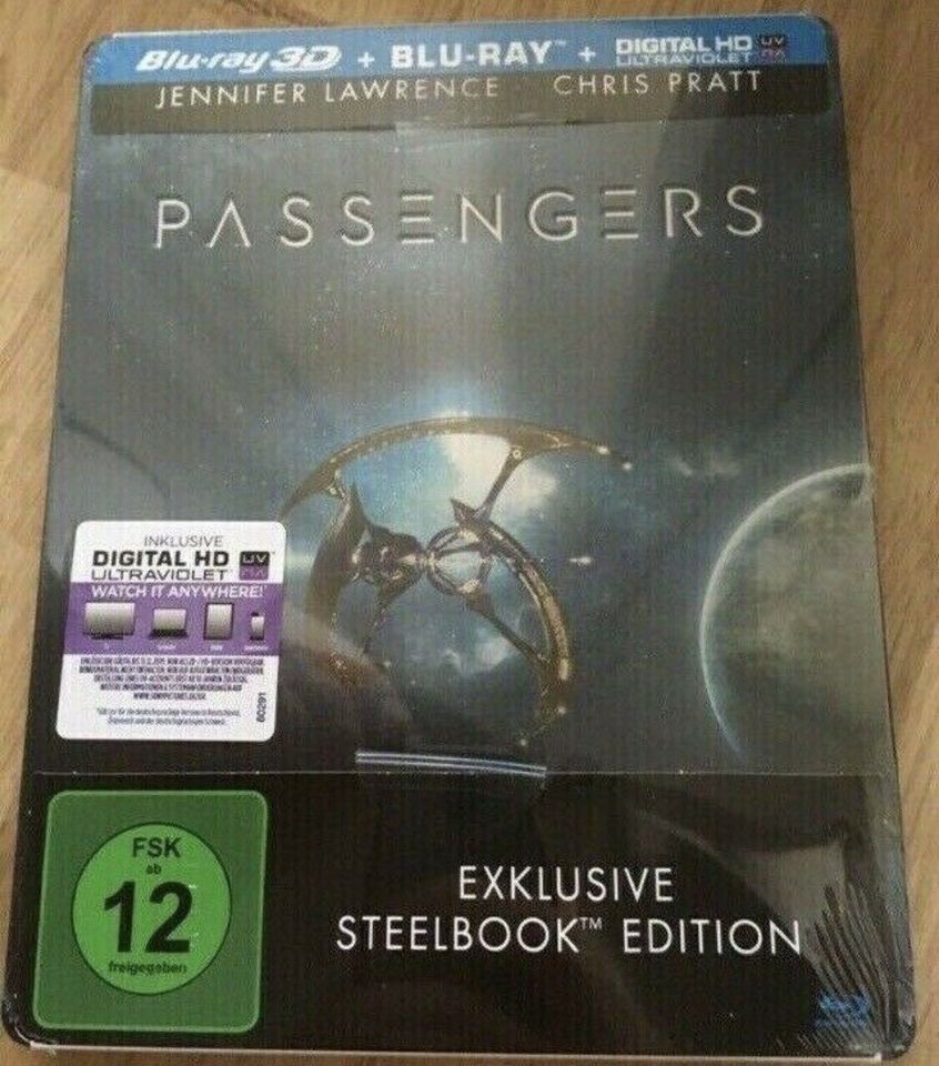 Passengers (2017) 3D/2D Blu-ray Steelbook Neu in Dresden