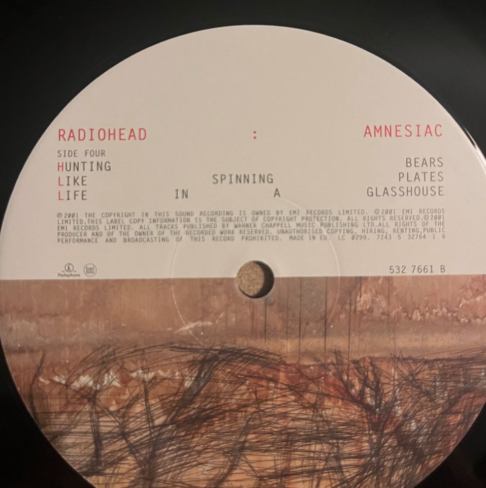 Radiohead Amnesiac 10" Vinyl 1. Press 2001 Top Zustand in Celle