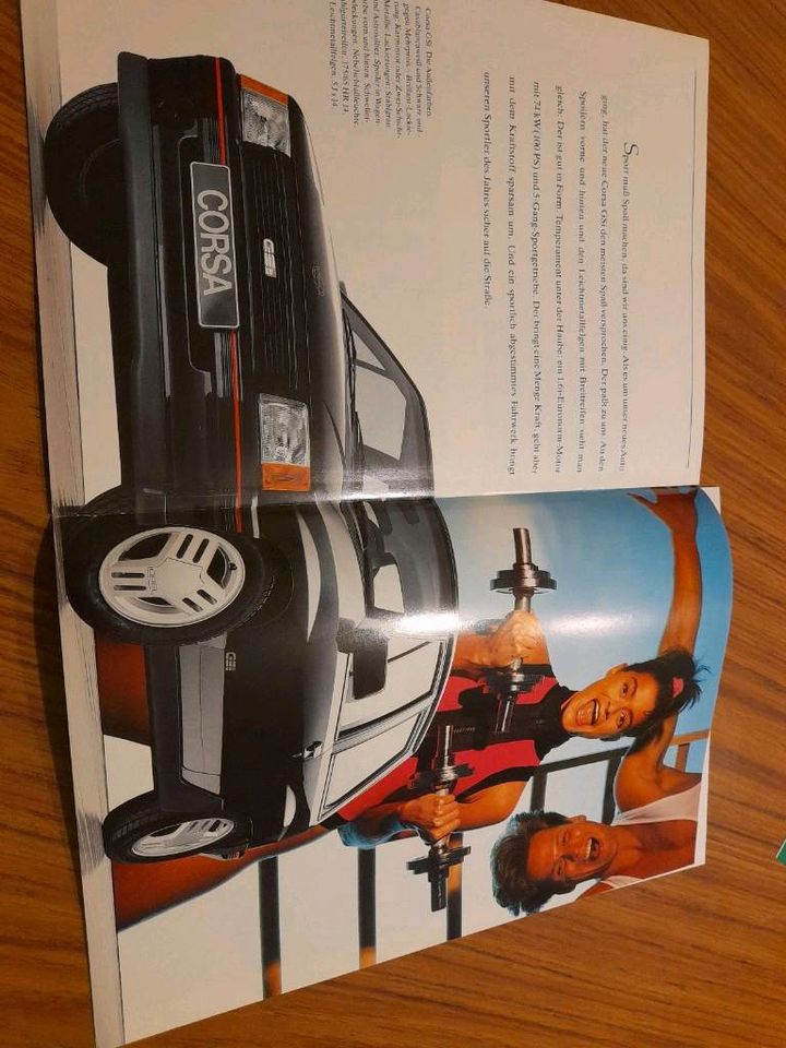 Opel Corsa A Prospekt Katalog 8.1988 neuwertig in Schlitz