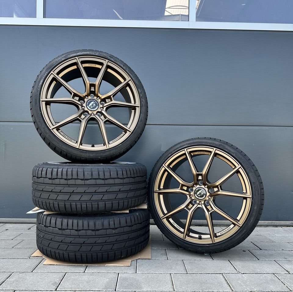 Damina DM13 19 Zoll Sommerräder für Mercedes A B C CLA CLK SLK SLC Klasse W176 W246 W203 W204 S204 C117 W117 X117 W208 W209 R170 R171 R172 Felgen Reifen Räder anthrazit Sommerreifen AMG Kompletträder in Neckarsulm