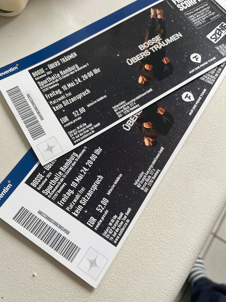 1 Ticket für Bosse am Fr. 10. Mai 2024 Sporthalle Hamburg in Kiel