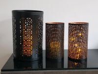 Windlichter, Metall, schwarz, Kerzenhalter, Deko, Ambiente Düsseldorf - Pempelfort Vorschau
