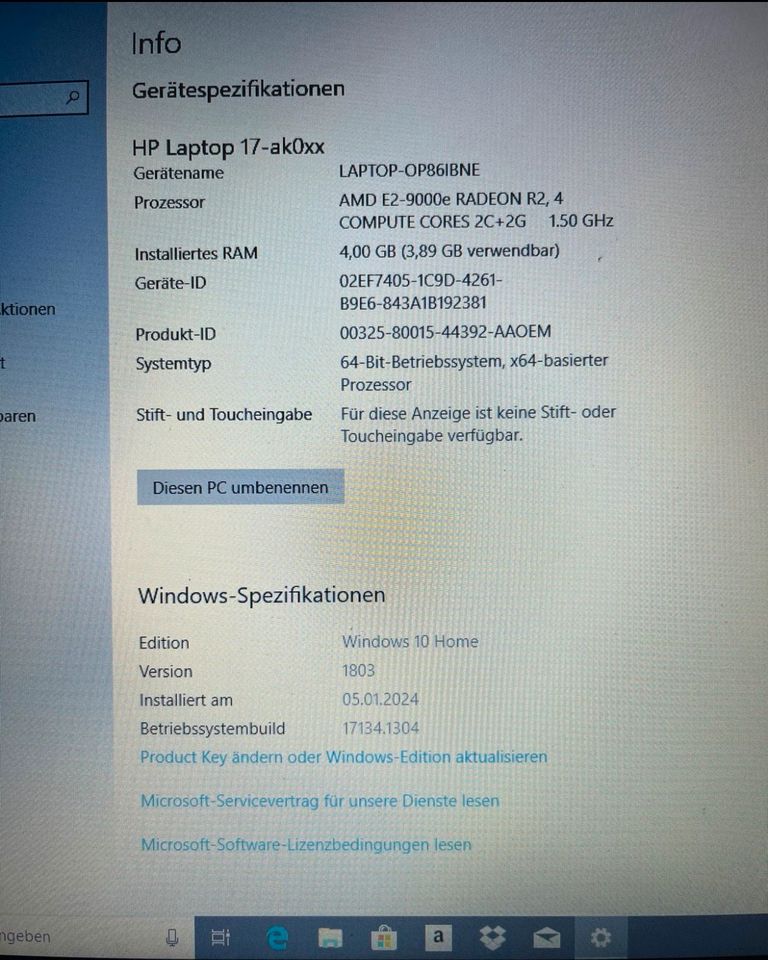 HP Laptop/ Notebook 17-akOxx. (LESEN) in Delbrück