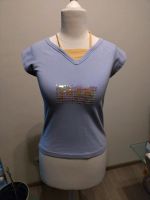 Code Blue T-shirt Oberteil S 36 lila Flieder Pailletten XS 34 München - Moosach Vorschau