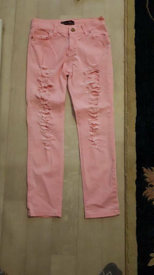 Schöne Pinke Jeans Hose Gr. 26/30 in Krefeld