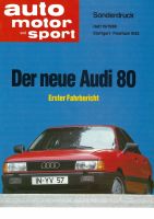 Der Neue Audi 80. Sonderdruck  19/86 "auto motor und sport" Nordrhein-Westfalen - Overath Vorschau