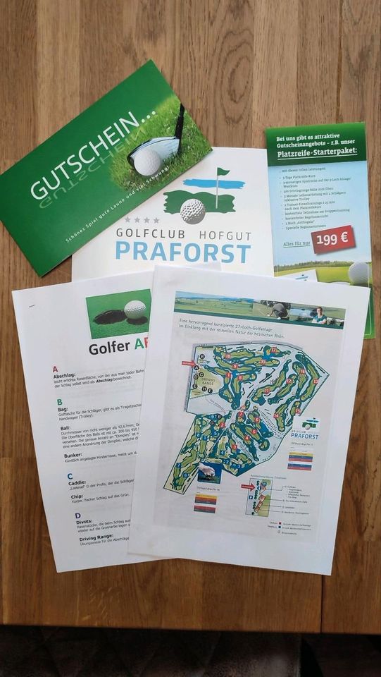 199€ Golf Platzreife Starterpaket ,Golfclub Praforst Hünfeld in Haunetal