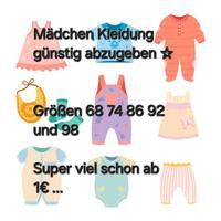Mädchen Kleidung günstig abzugeben ☆ Größen 68 74 86 92 und 98 ☆ Nordrhein-Westfalen - Alsdorf Vorschau