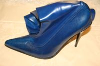 Blaue Overknee Stiefel High Heels Gummi Rubber Größe 46 Nordrhein-Westfalen - Lünen Vorschau