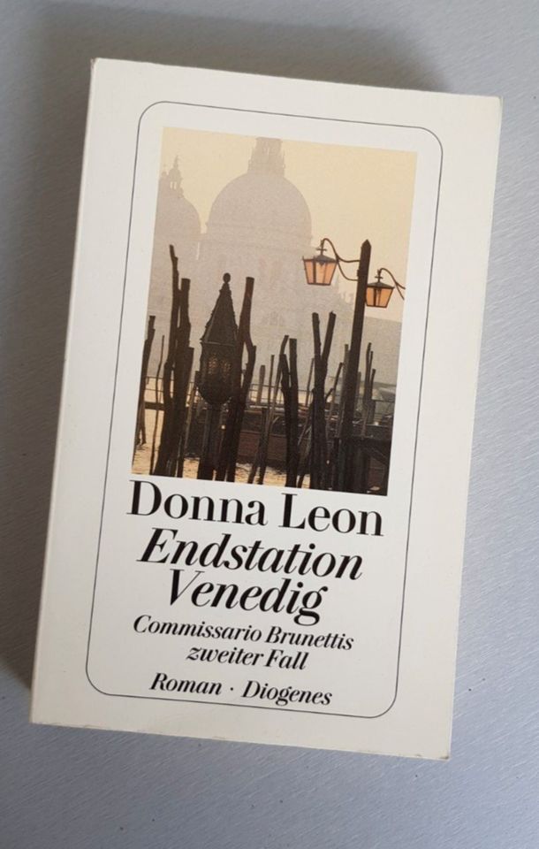 Donna Leon, Endstation Venedig, Diogenes Taschenbuch in Braunschweig