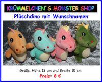 Stofftier - Plüschtier DINO⭐ WUNSCHNAMEN ⭐ personalisiert Saarland - Riegelsberg Vorschau