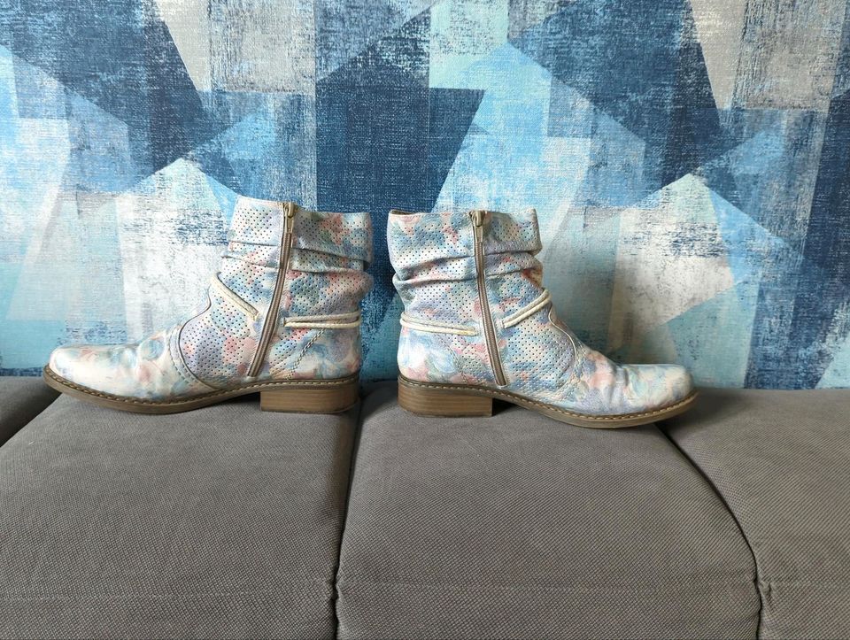 Rieker Comforio Stiefeletten Gr. 42 buntes Blumenmuster in Hamburg