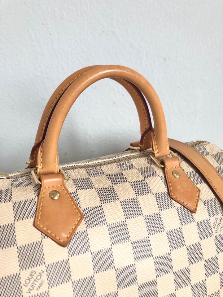 Louis Vuitton LV Speedy 30 Tasche Handtasche Bag Azur Bandouliere in München