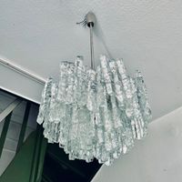 KALMAR Eisglas Kronleuchter Vintage Leuchte Nordrhein-Westfalen - Niederzier Vorschau