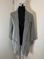 Amisu Blazer Jacke Longblazer Gr.40 weiß schwarz gestreift Nordrhein-Westfalen - Wiehl Vorschau