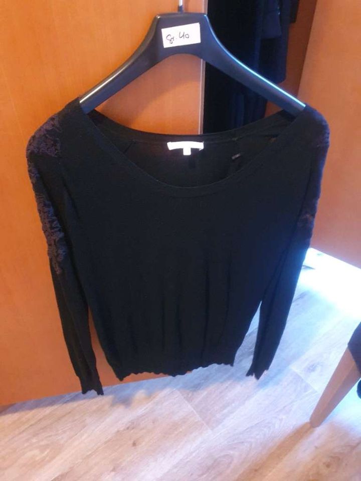 NP: 188€ Patrizia Pepe Pullover schwarz Spitze Gr. 0/ XS in München