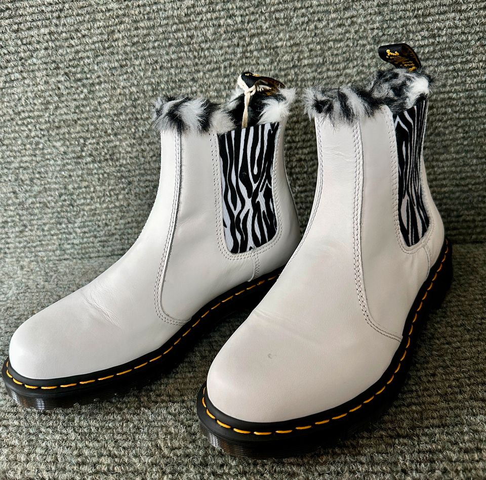 Dr Martens 2976 Leonore White Stiefeletten Sendal Eu 41 Uk 7 Plat in Siegen