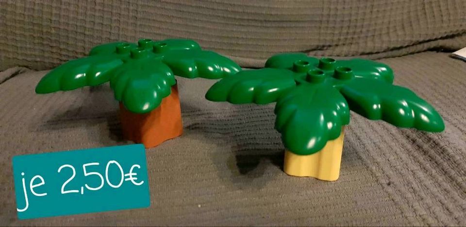 Lego Duplo Tiere  Affe Pferd Katze Giraffe Sondersteine Palme in Kamp-Bornhofen