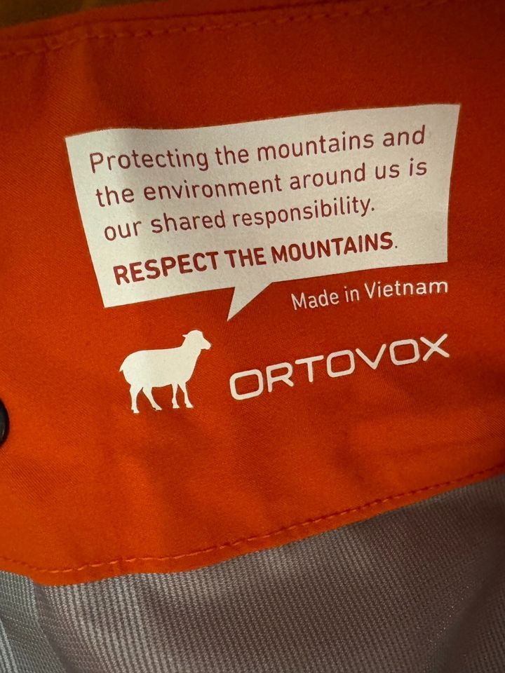 Ortovox Hardshell-Hose 3L Ravine, Gr. XL, Hot-Orange in Gau-Odernheim