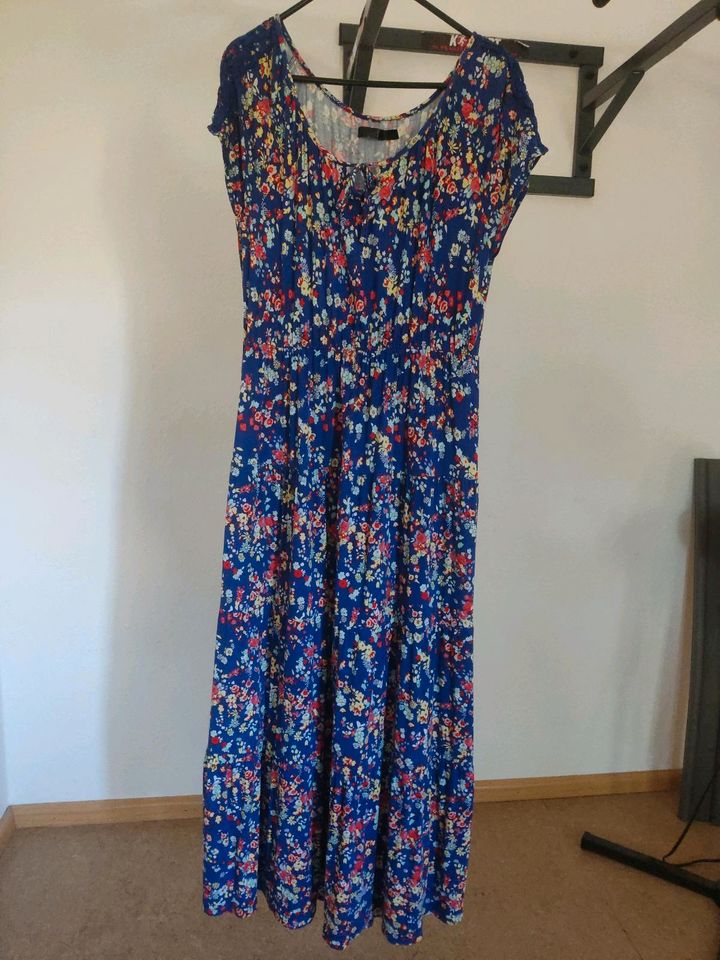 ❤️ NP 50€ Bonprix Sommerkleid lang Blumen ❤️ 38/40 M/L❤️ in Vogtsburg