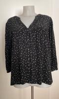 Esprit Bluse schwarz mit weißen kl. Muster Gr. 42 Brandenburg - Perleberg Vorschau