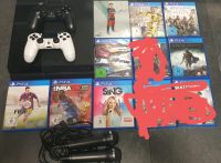 Playstation 4 mit zwei Controllern, Mikrofonen und Spielen Saarland - Nohfelden Vorschau