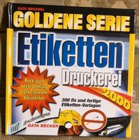 DATA BECKER Goldene Serie - Etiketten Druckerei 2000 Hessen - Langenselbold Vorschau