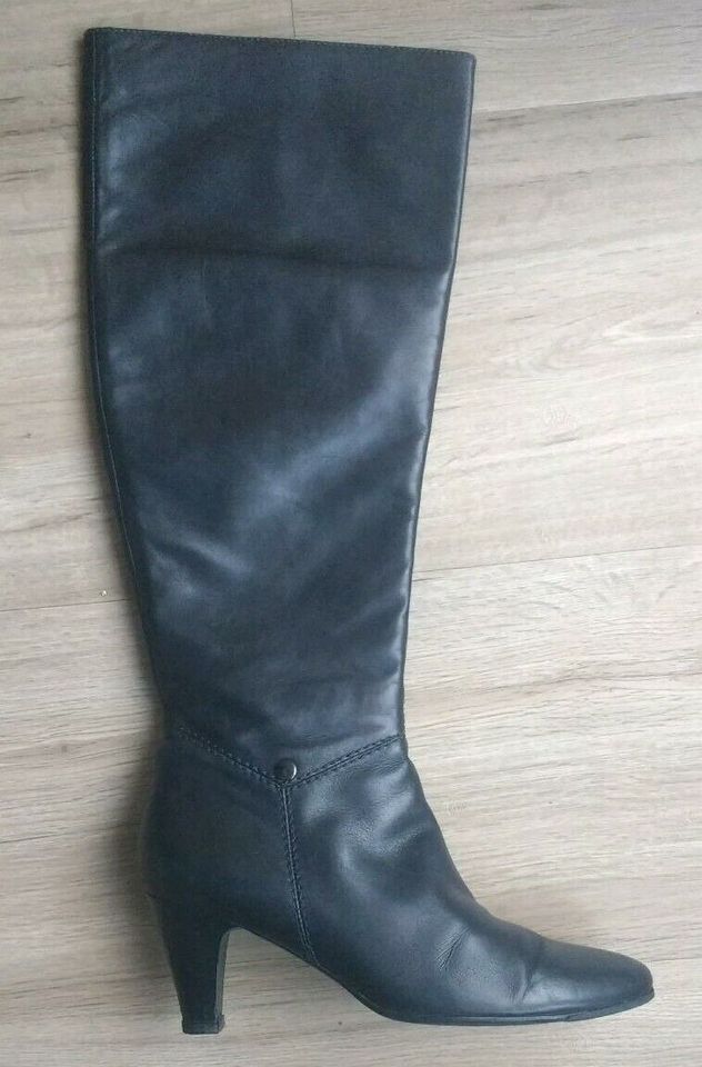 Overknee Stiefel Varese schwarz Echt Leder Größe 41 in Dresden