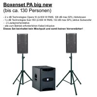 Boxenset PA big Musik-Anlage - DJ Event-Technik mieten Vermietung Nordrhein-Westfalen - Troisdorf Vorschau