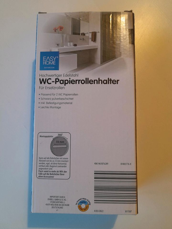 WC-Papier-Rollenhalter Klopapierhalter in Waldbrunn