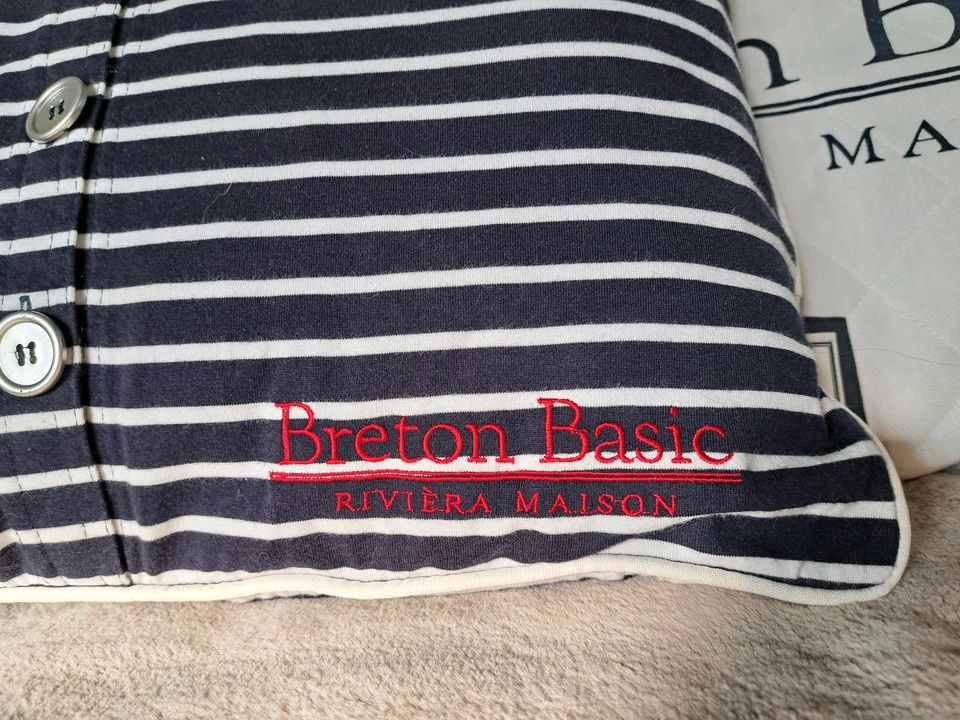 Riviera Maison Kissen Breton Basic gestreift in Tespe