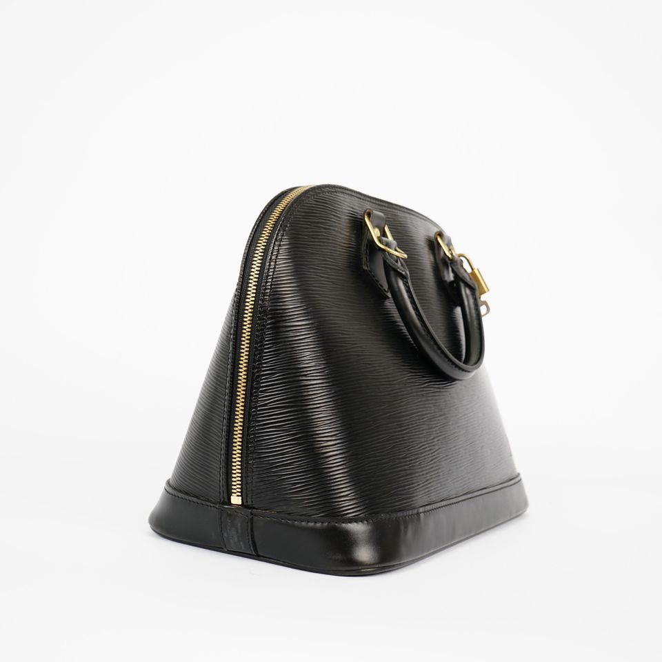 Louis Vuitton Alma PM Noir Handtasche Schwarz in Hemau